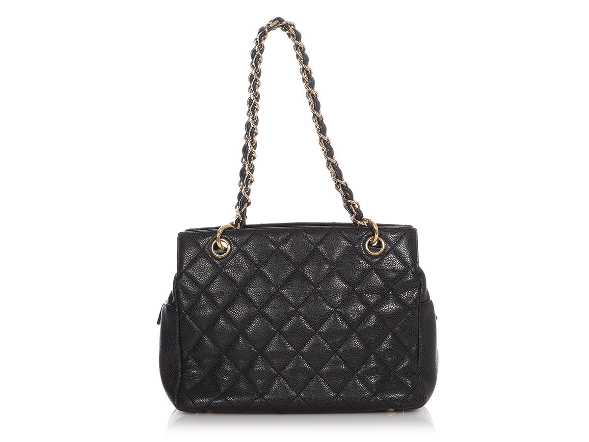 Chanel Extra Mini Black Quilted Caviar Coco Handle TPM by Ann's Fabulous Finds