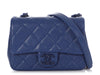 Chanel Dark Blue Quilted Caviar Incognito Mini Classic