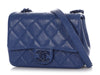 Chanel Dark Blue Quilted Caviar Incognito Mini Classic