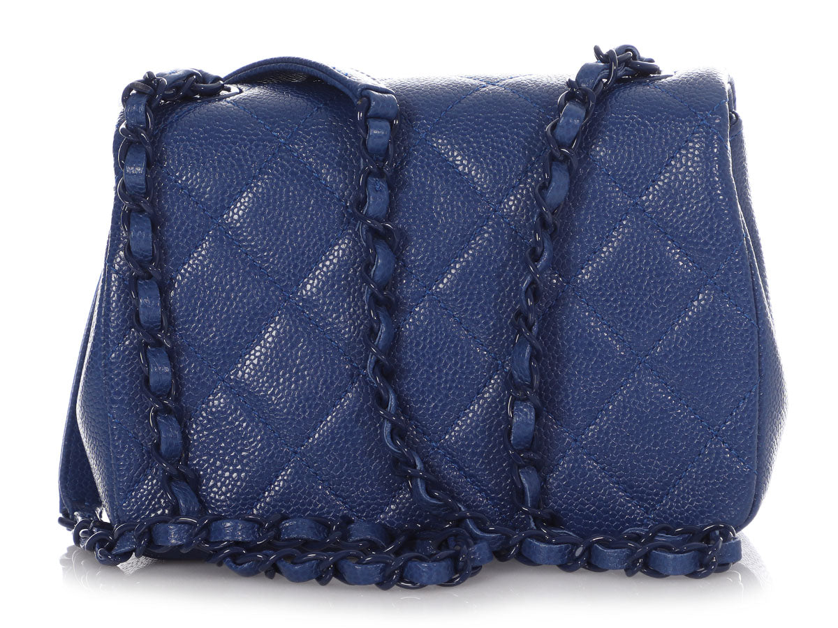 Chanel Incognito Square Flap Bag Quilted Caviar Mini at 1stDibs