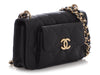 Chanel Black Quilted Caviar Pocket Twins Clutch