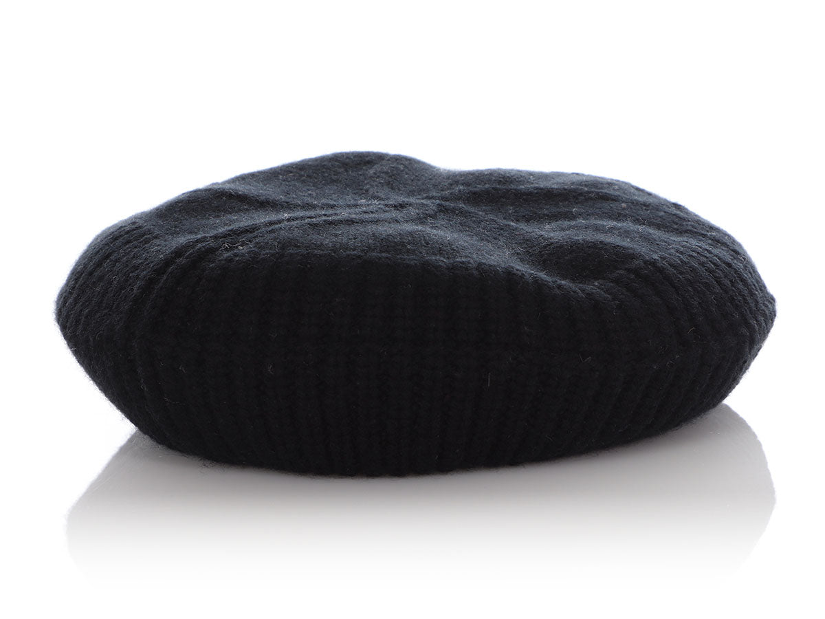 Cashmere beret Chanel Black size 57 cm in Cashmere - 32183076