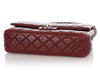 Chanel Medium/Large Burgundy Quilted Lambskin Classic Double Flap