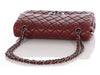 Chanel Medium/Large Burgundy Quilted Lambskin Classic Double Flap