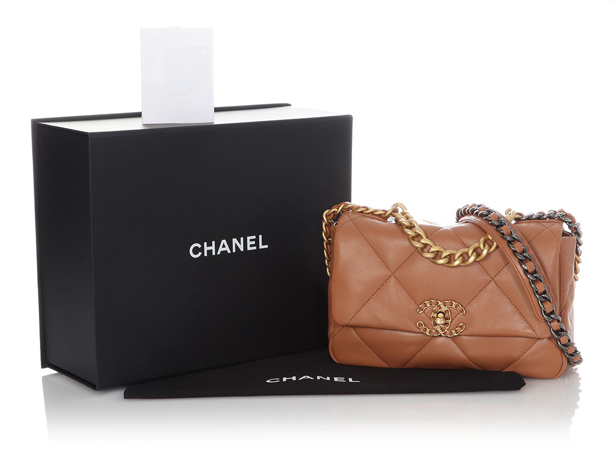 Chanel Small Quilted Business Affinity Caviar Caramel - THE PURSE AFFAIR