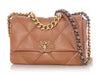 Chanel Small Caramel Quilted Leather 19 Flap