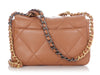 Chanel Small Caramel Quilted Leather 19 Flap