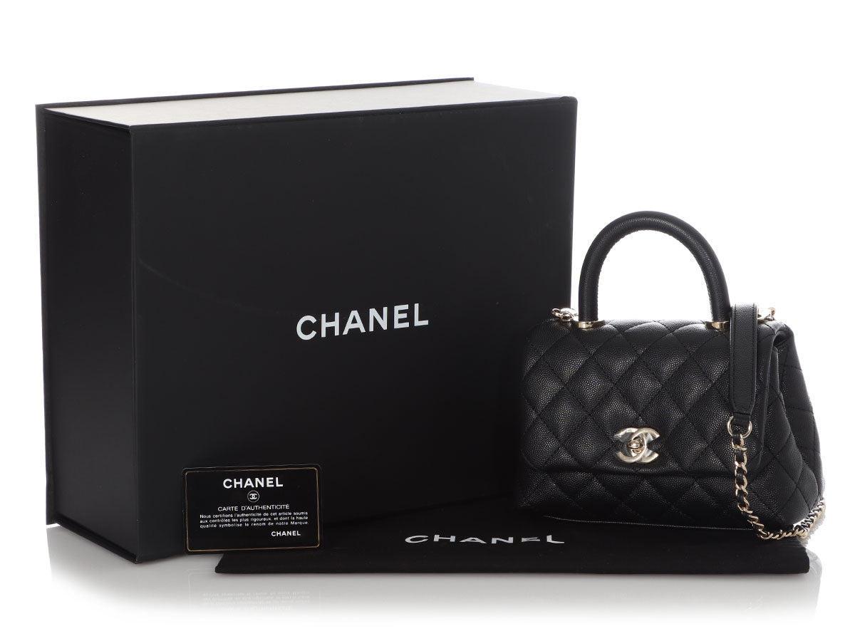 Chanel White Quilted Goatskin Extra Mini Rainbow Coco Top Handle Flap Bag  For Sale at 1stDibs