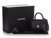 Chanel Extra Mini Black Quilted Caviar Coco Handle TPM