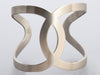 Chanel Large Open-Cut Logo Bangle