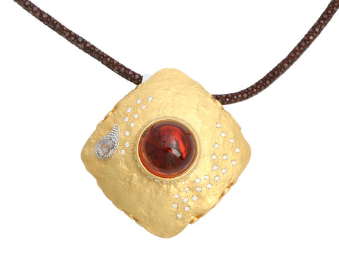 Coomi 20K Yellow Gold Madeira Citrine Serenity Pendant Necklace
