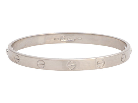 Cartier Vintage 18K White Gold Love Bracelet