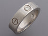 Cartier 18K White Gold Three-Diamond Love Band Ring