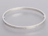 Cartier Small 18K Rhodium Plated White Gold Love Bracelet 19