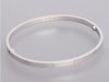 Cartier Small 18K Rhodium Plated White Gold Love Bracelet 19