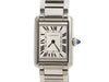 Cartier Stainless Steel Ladies Solar Beat Tank Watch 24mm