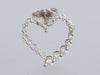 14K White Gold Diamond Open Heart Pierced Earrings