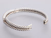 David Yurman Sterling Silver Single Loop Diamond Labyrinth Bracelet
