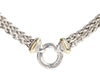 David Yurman Sterling Silver Double Row Wheat Chain Necklace