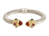 David Yurman Two-Tone Multistone Renaissance Bracelet 10mm