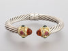 David Yurman Two-Tone Multistone Renaissance Bracelet 10mm