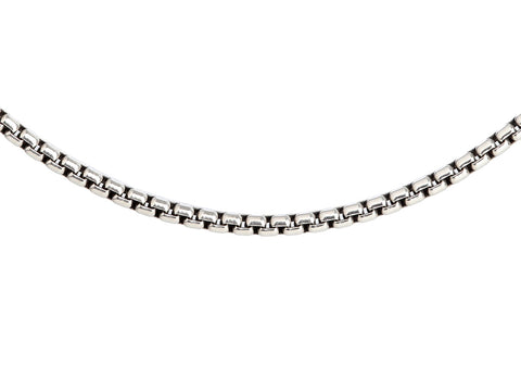 David Yurman Sterling Silver 18" Medium Box Chain