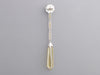 Platinum Diamond and Citrine Pierced Drop Earrings
