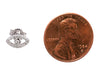 Bony Levy 18K White Gold and Diamond Tiny Evil Eye Earrings