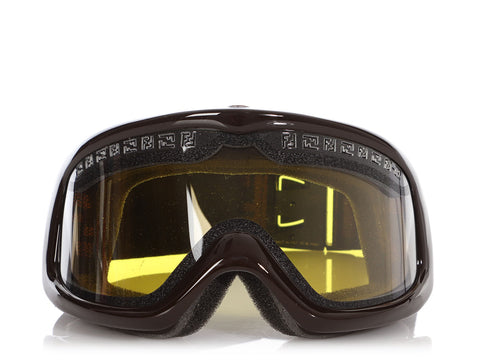 Fendi Brown Ski Goggles