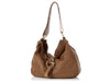 Gucci Medium Brown Leather G Wave Shoulder Bag