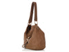 Gucci Medium Brown Leather G Wave Shoulder Bag