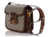 Gucci Brown GG Supreme Horsebit 1955 Shoulder Bag