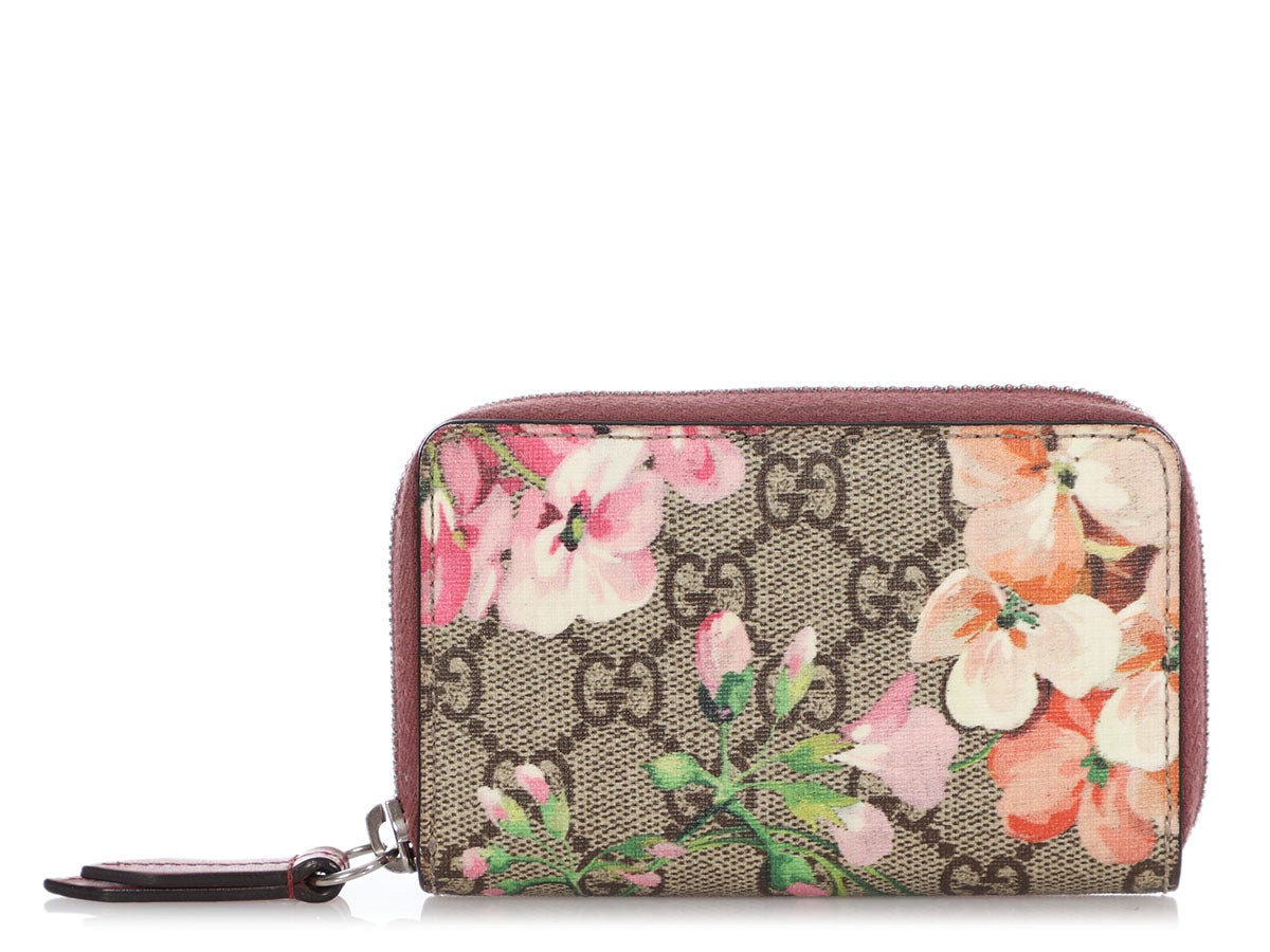 Faure Le Page Pink/Peack Coated Canvas and Leather Wristlet Clutch Faure Le  Page