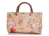 Gucci Pink Floral Bamboo Tote