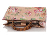 Gucci Pink Floral Bamboo Tote