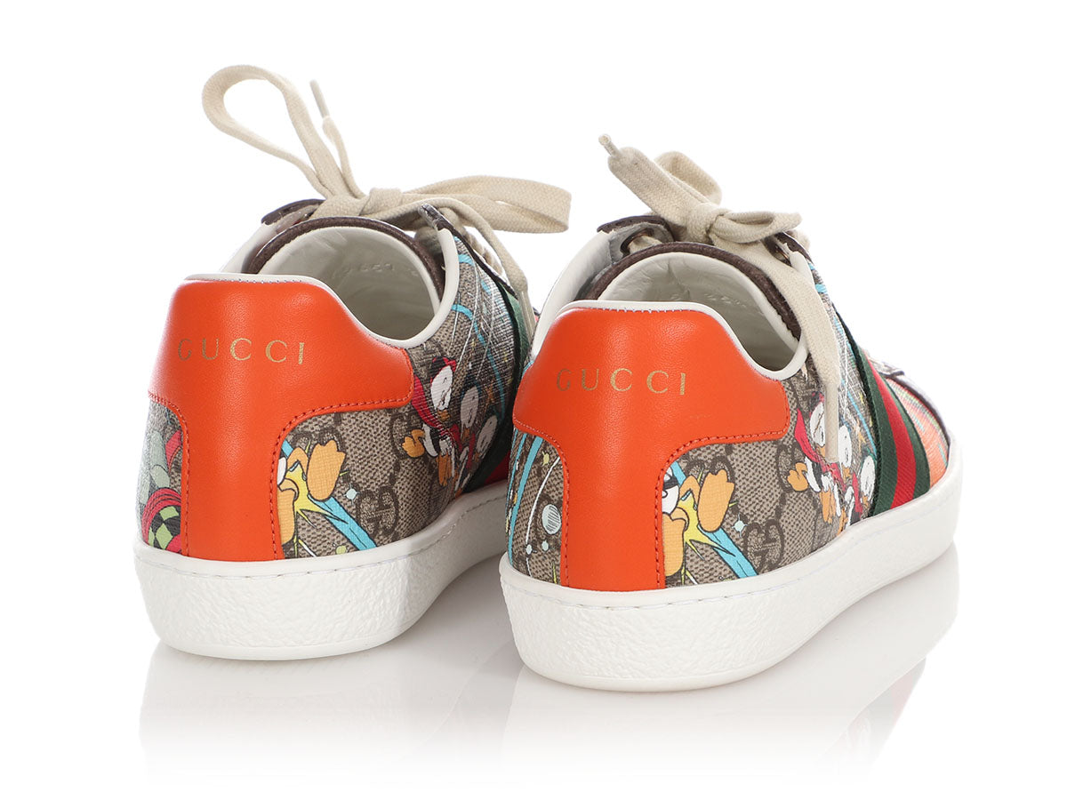 Shop Gucci Disney x Gucci Donald Duck Ace Sneakers