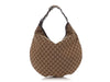 Gucci Brown GG Canvas Catena Horsebit Hobo