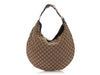 Gucci Brown GG Canvas Catena Horsebit Hobo