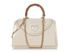 Gucci Medium White Bamboo Thiara Top Handle Bag