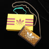 Gucci x Adidas GG Monogram Crystal Canvas Wallet on Chain