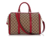 Gucci Vintage Fuchsia GG Monogram Canvas Boston Bag