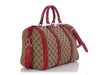 Gucci Vintage Fuchsia GG Monogram Canvas Boston Bag