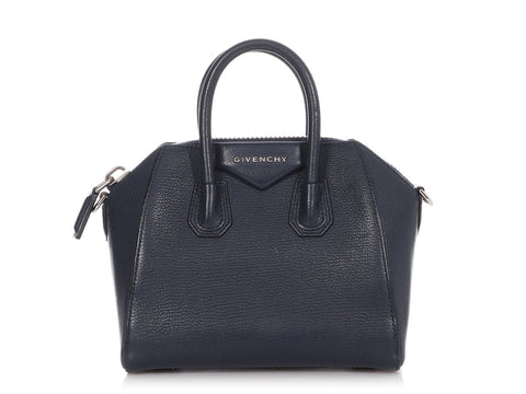 Givenchy Mini Dark Blue Goatskin Antigona