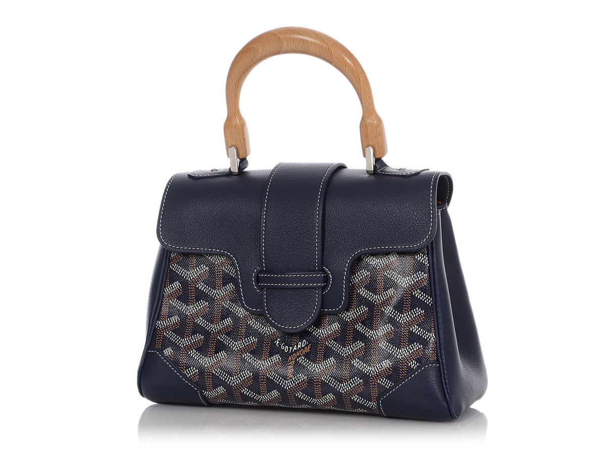 GOYARD Goyardine Mini Rouette Structure Navy 1296282