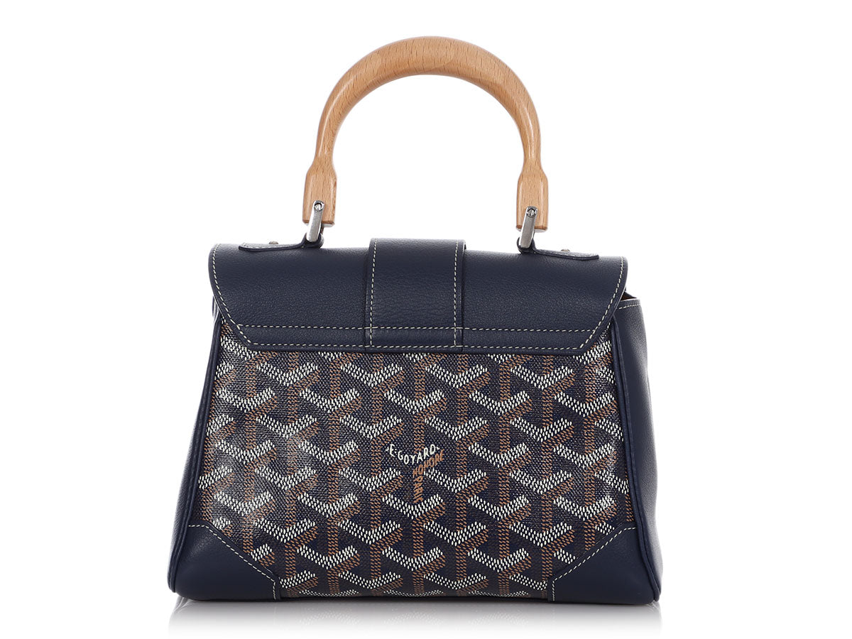 GOYARD Goyardine Small Ambassade Briefcase Sky Blue 136809