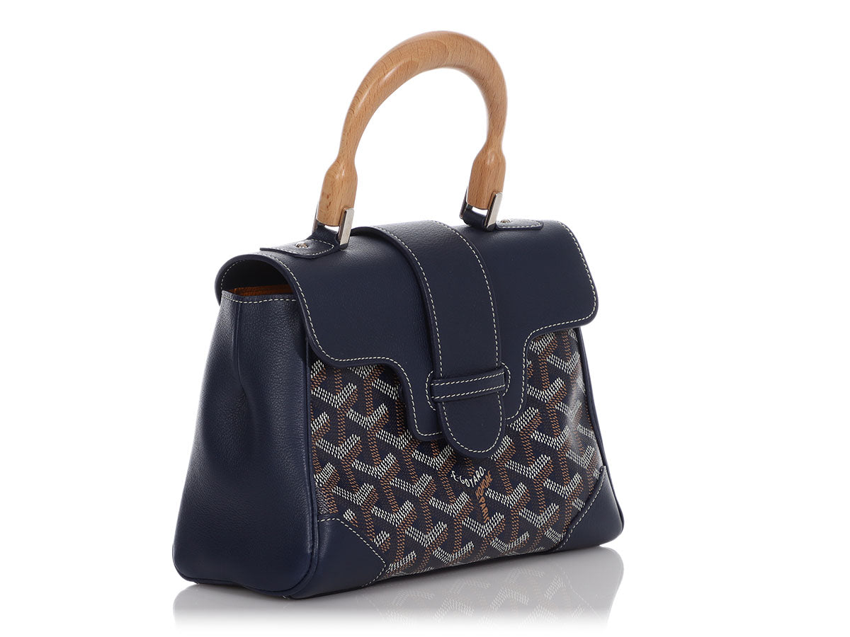 GOYARD Goyardine Mini Rouette Structure Navy 1296282