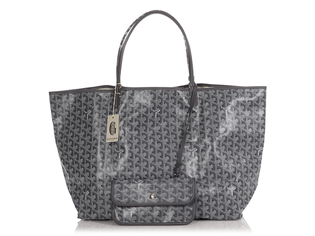 Goyard St. Louis Tote GM Black with Black Trim, New in Dustbag