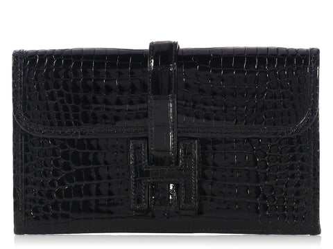 Hermès Black Crocodile Mini Jigé