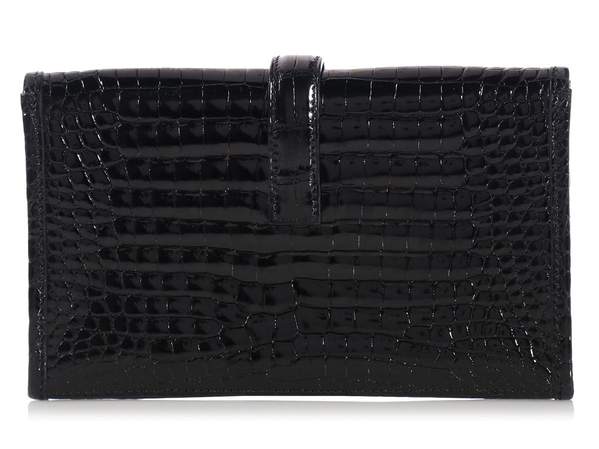 Hermès Black Crocodile Mini Jigé by Ann's Fabulous Finds