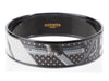Hermès Wide Black PVD A Pois Enamel Bangle 65